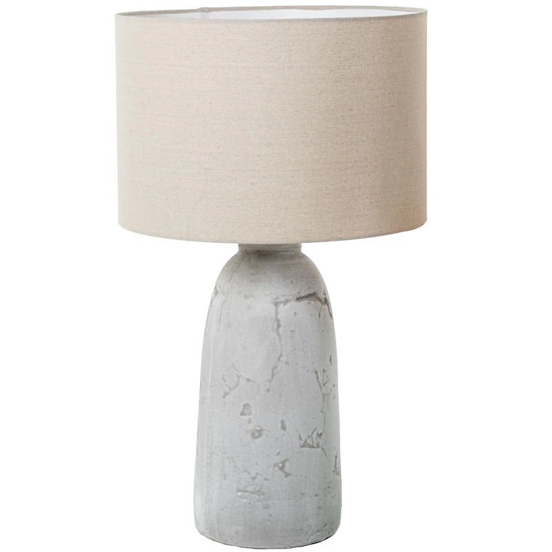AlexandreHouse LÁMPARA SOBREMESA CERÁMICA Blanca, 1XE27 MAX.40W_°40X68CM Base:°20X39CM - Image 1