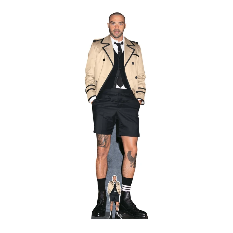 Star Cutouts CS1174 Jesse Williams Shorts Height 187cm Lifesize Cardboard Cutout With Mini - Ideal for Celebrity Theme, Television & Movie Fans, Birthdays & VIP Events