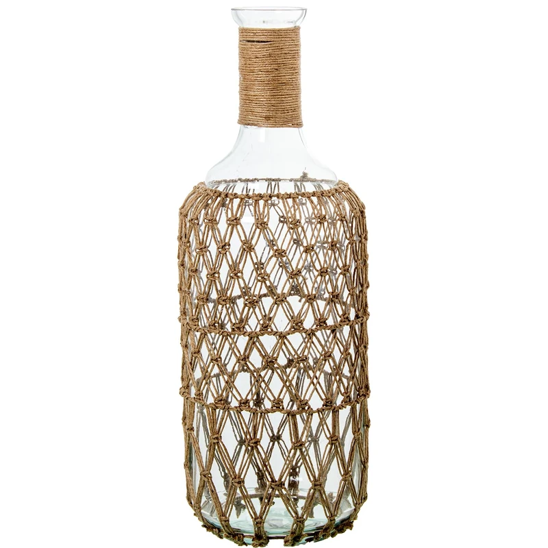 JARRÓN Bottle 54 cm Crystal C/CUERDA_° 19X54 cm - Image 1