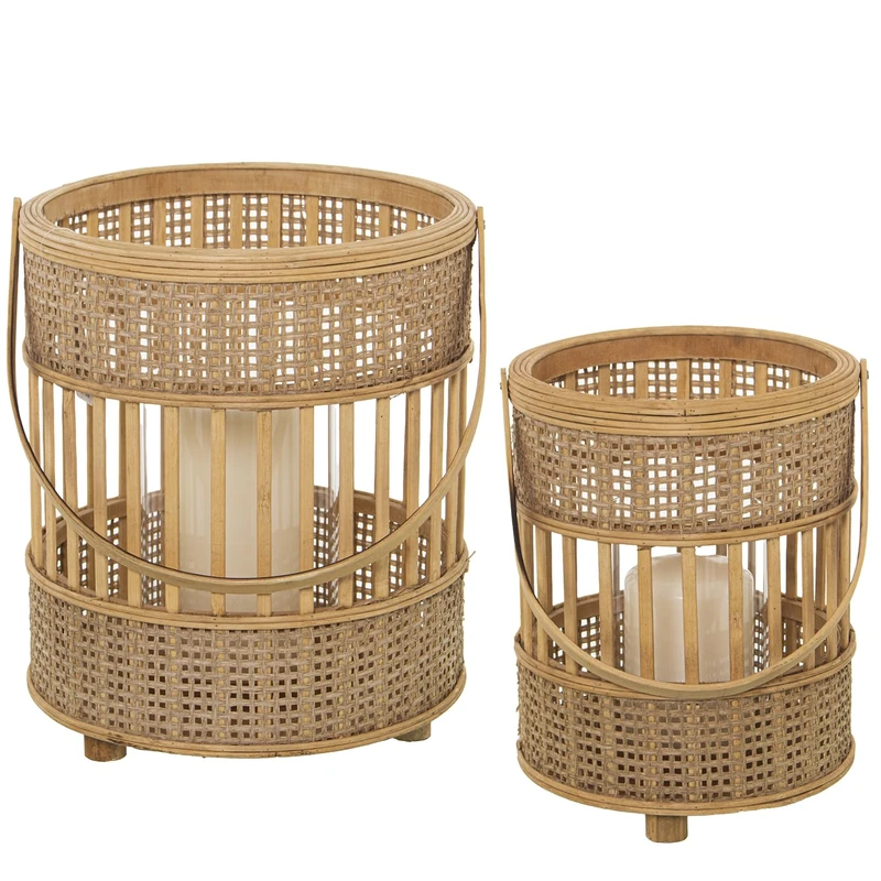 Set of 2 Natural Bamboo Butterflies 27 x 32 cm + 20 x 27 cm - Image 1