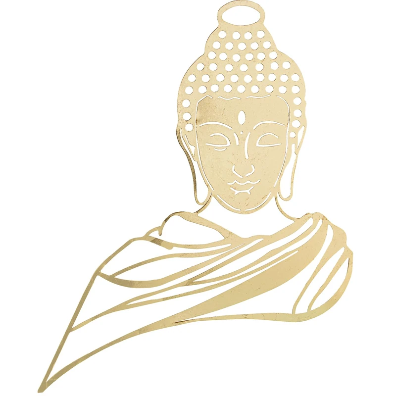 Adorno PARED Metal Buda Dorado_63X66X2CM