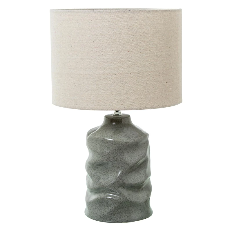 AlexandreHouse LÁMPARA SOBREMESA CERÁMICA Grey, 1XE14 MAX.40W_°25X40CM Base:°13,5X20CM