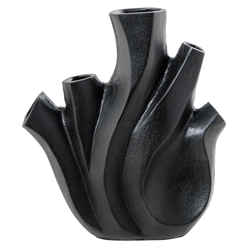 Jarron Aluminium 25 cm Black Rusty 23 x 10 x 25 cm