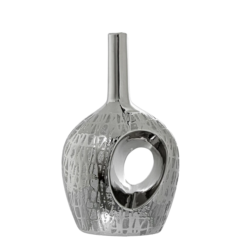 Auguster Ceramic Jarron 31 cm Plata_18x12x31cm - Image 1