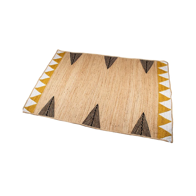 AlexandreHouse ALFOMBRA YUTE 120X170 CM DECORADA TRIANGULOS_120X170CM