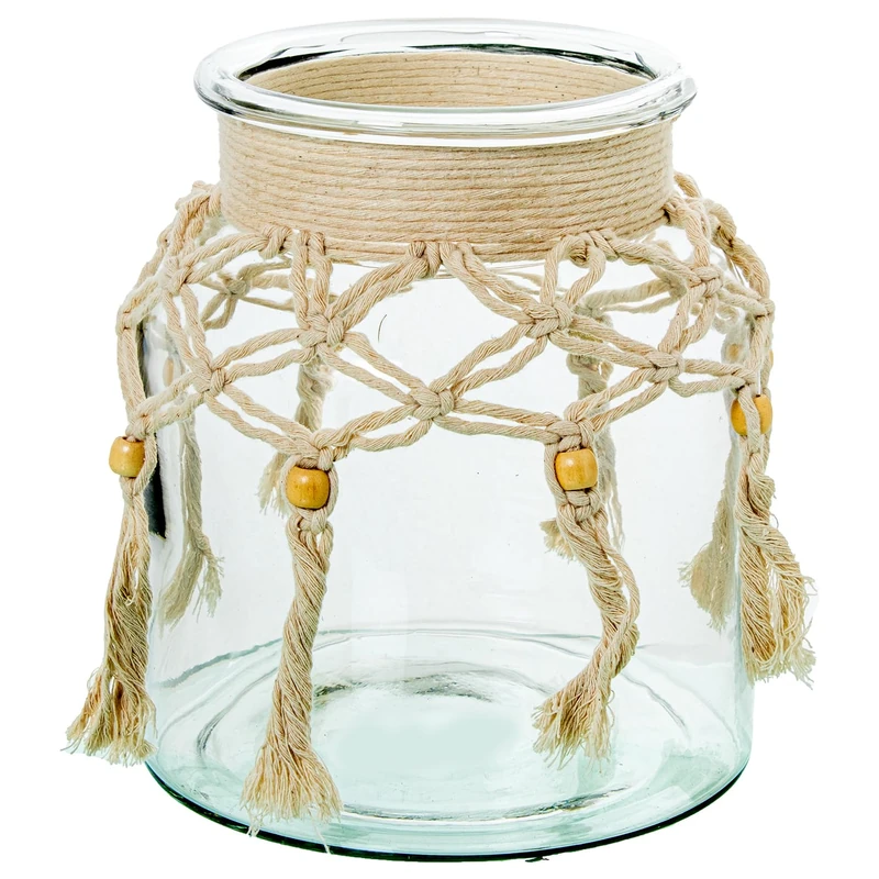 JARRÓN/Crystal Glass Holder 22 cm C/Cuerda_° 20 x 22 cm - Image 1