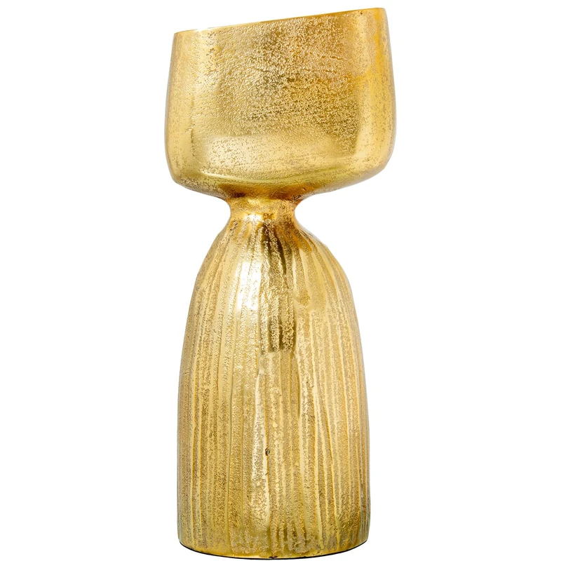 JARRÓN Aluminium 38 cm Gold Rusty_16 x 13 x 38 cm - Image 1
