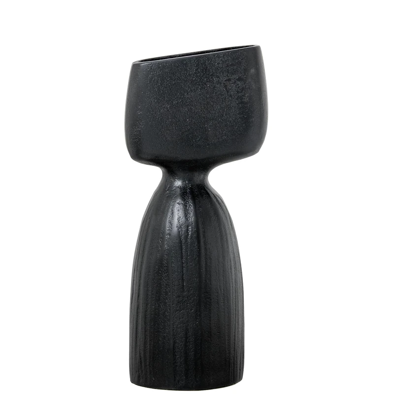 Jarron Aluminium 30 cm Black Rusty 13 x 10 x 30 cm - Image 1