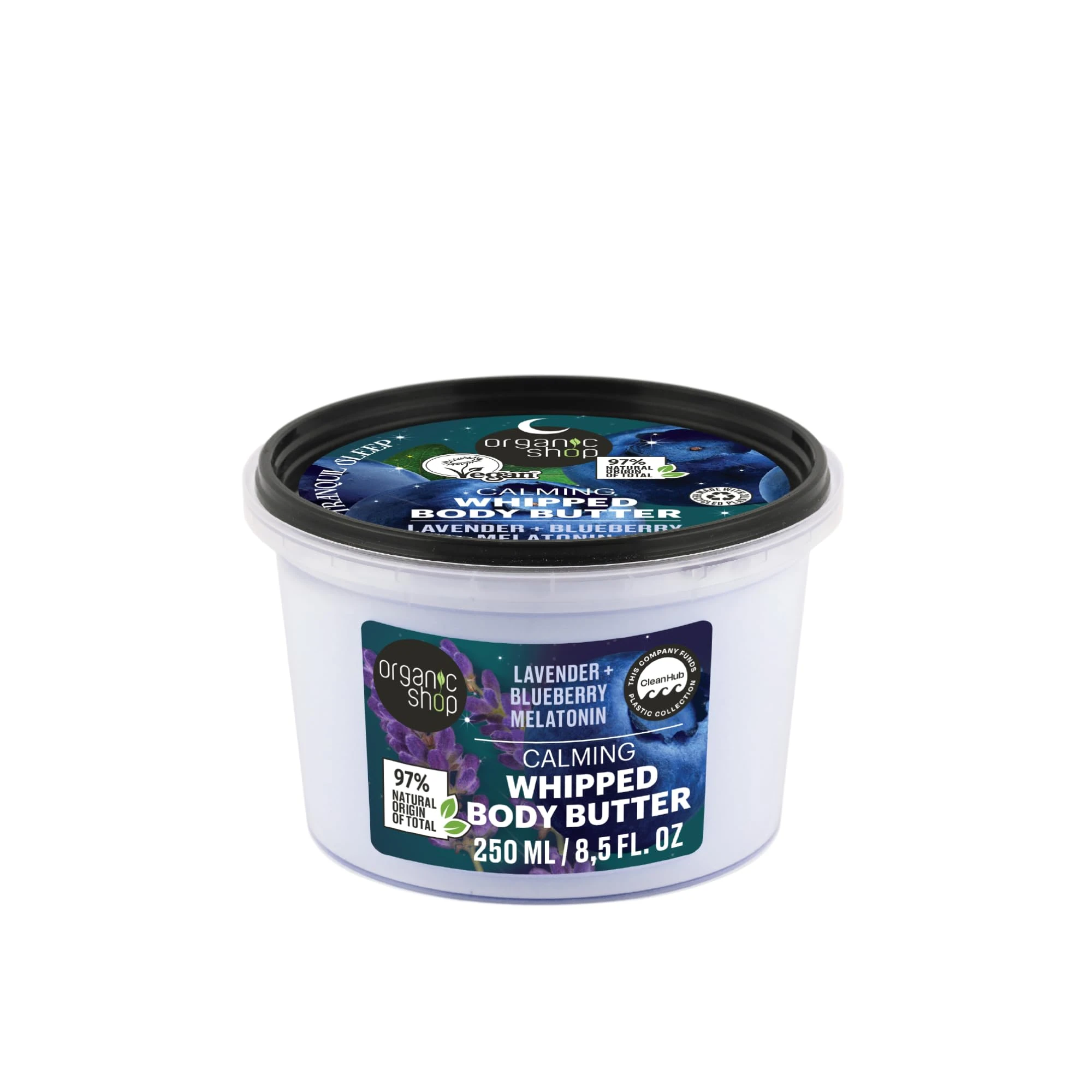 Organic Shop Sleep Calming Whipped Body Butter For Tranquil Sleep, 250 ml
