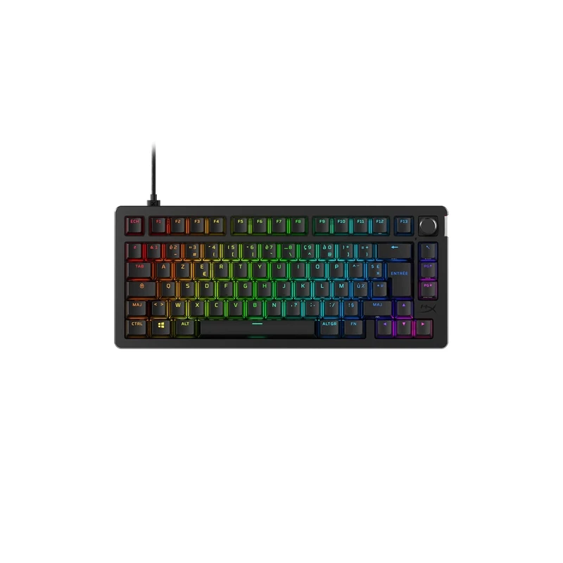 HyperX Alloy Rise Hot Swappable Mechanical Gaming Keyboard PC Ambient Light Sensor Gasket Mounted Linear Switches