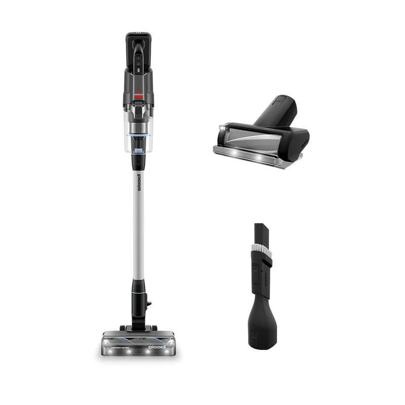 BISSELL PowerClean FurFinder (EU), Cordless Vacuum Cleaner, 200W Motor, FurFinder Headlights, TangleFree Brush Roll, Vacuum Cleaner, Self-standing, HEPA-filter, 2000mAh removable battery, 40min, 4089N