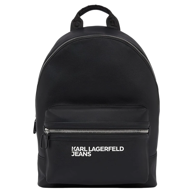 KARL LAGERFELD JEANS, Men's, Essential Grainy Pu Backpack, Black, One size
