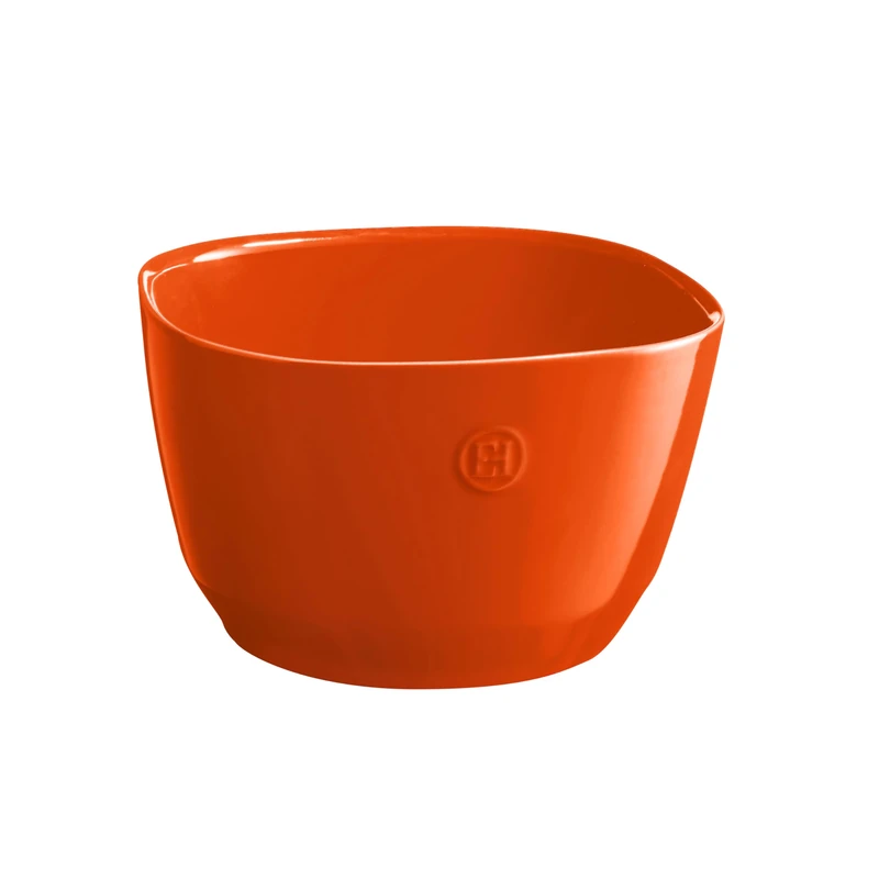 Emile Henry Medium Ceramic Salad Bowl, 3.5L, Tuscan Orange