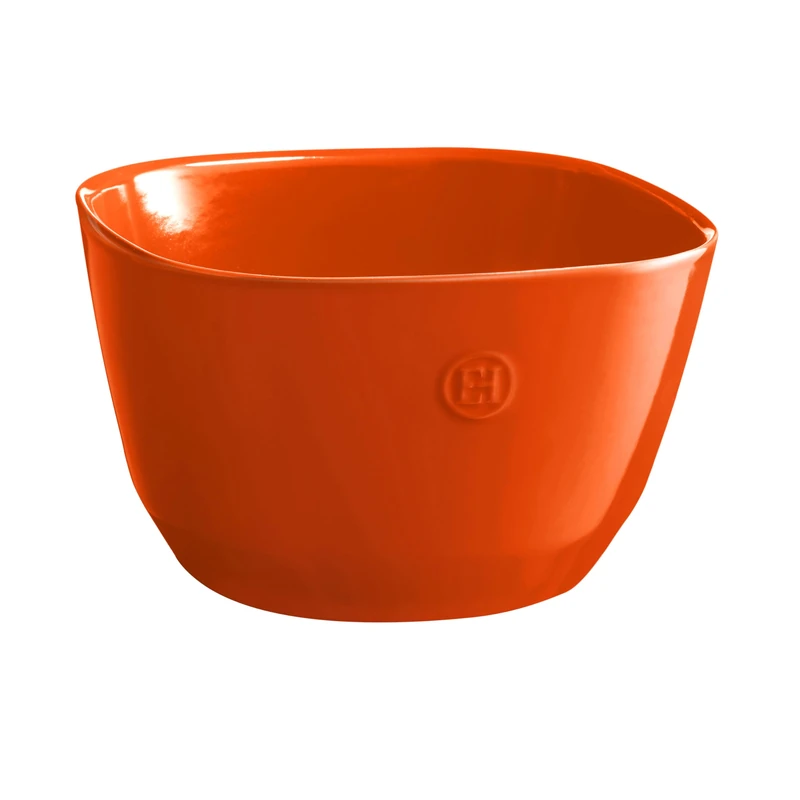Emile Henry Large Ceramic Salad Bowl, 5.5L, Tuscan Orange