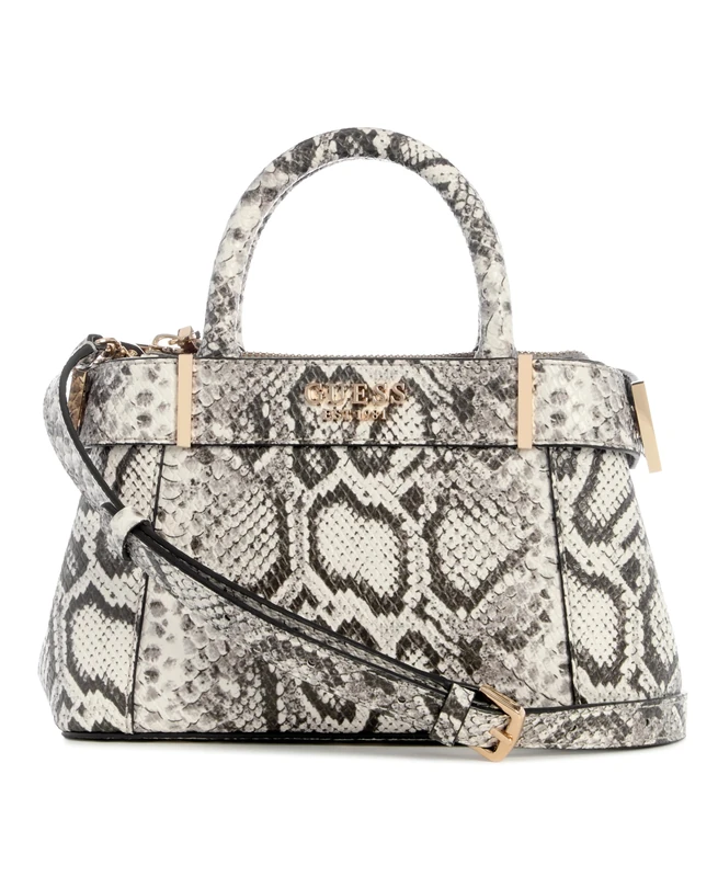 GUESS Women Anadela Mini Satchel Shoulder Bag, Natural, One Size