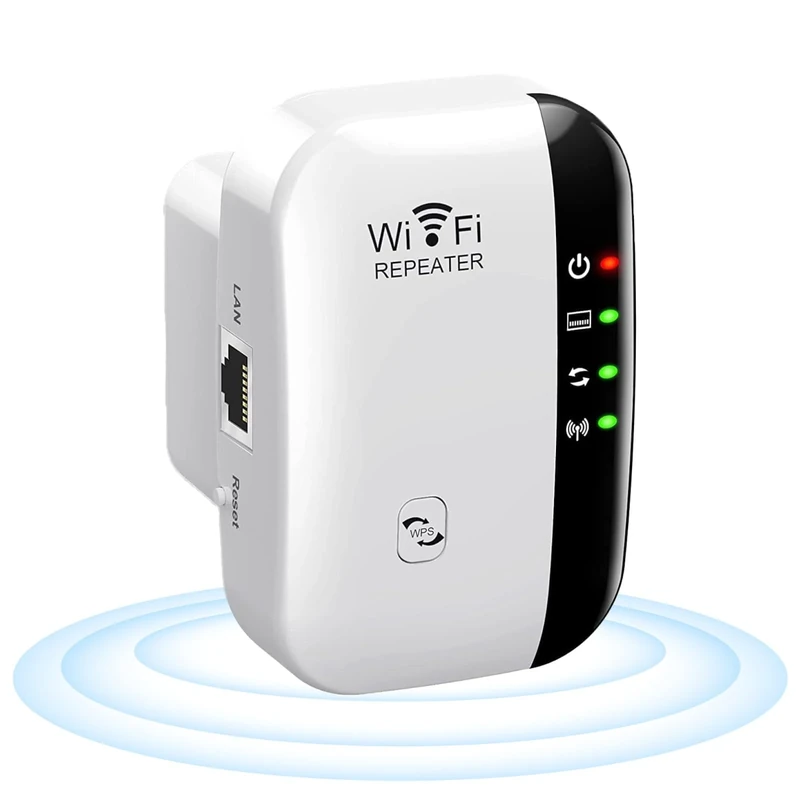 Maveriq 2026 WiFi Extender - 3000sqft, 45 devices, 300Mbps, Ethernet