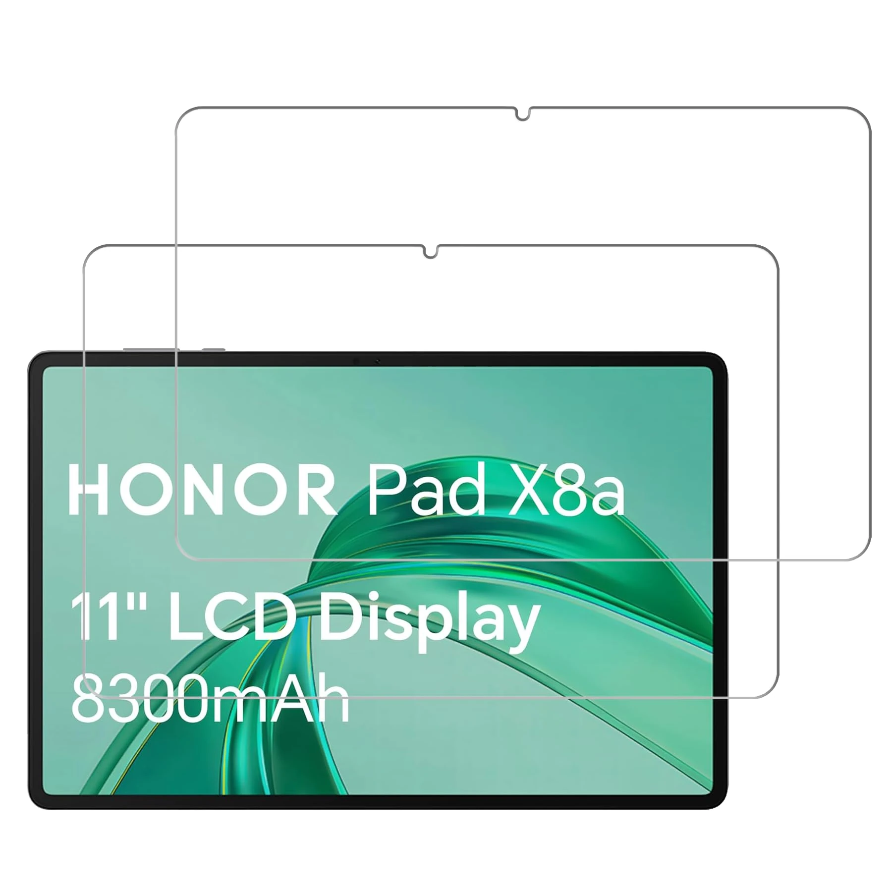 2 Pack for HONOR Pad X8a 11-Inch Screen Protector Tempered Glass, Anti Scratch, Bubble Free