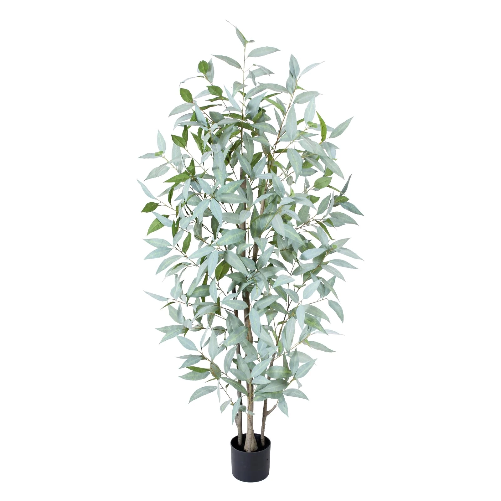 Yepdin Artificial Eucalyptus Tree, 5ft Tall Fake Silk Plants with Pot, Lifelike Leave and Braches, Realistic Artificial Plants for Home Office Living Room Decor Indoor