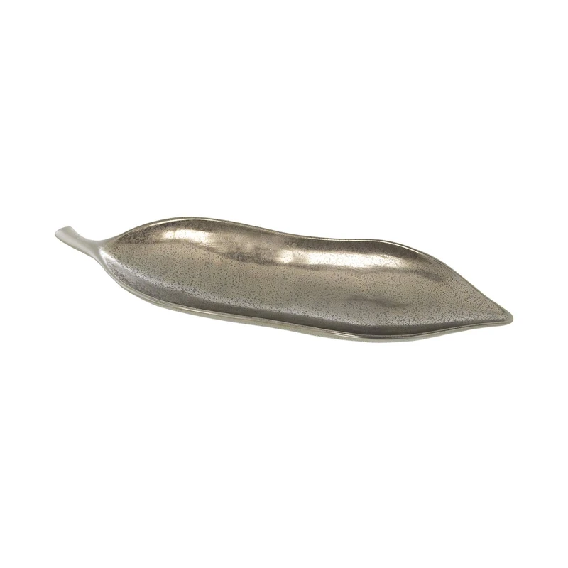 AlexandreHouse Ceramic Center HOJA 60 cm Plata 60 x 16 x 6 cm - Image 1