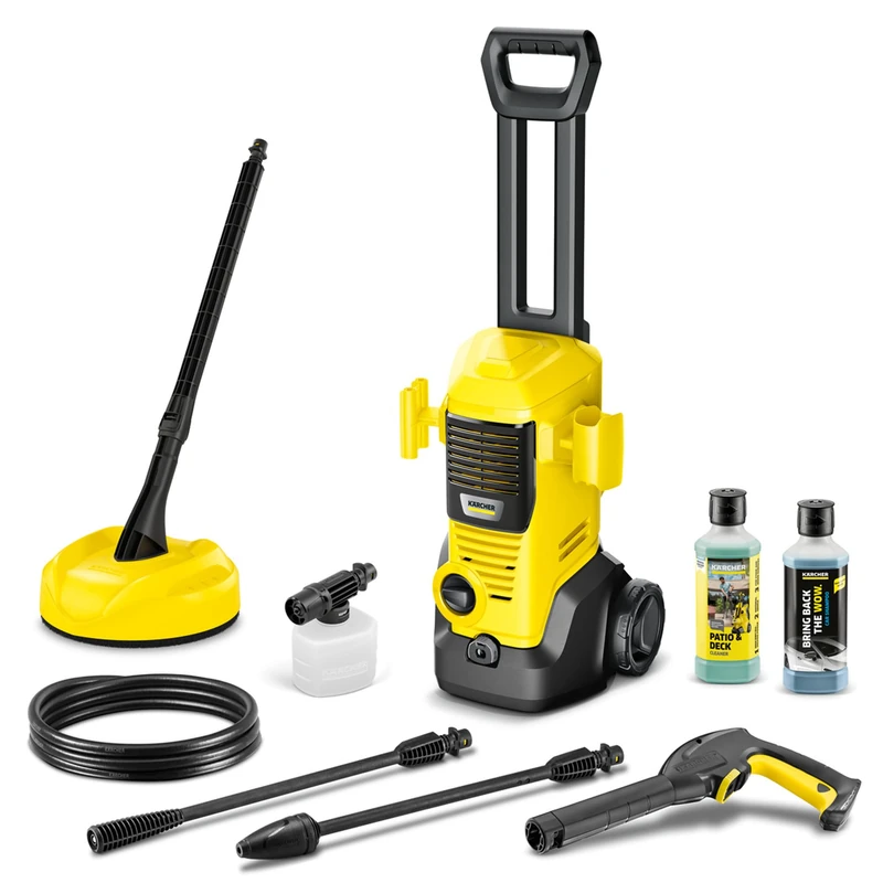 Kärcher pressure washer K 2 Premium FJ Home, pressure: max 110 bar, including foam nozzle for well adhering foam and maximum dirt-dissipating power & HomeKit, yellow