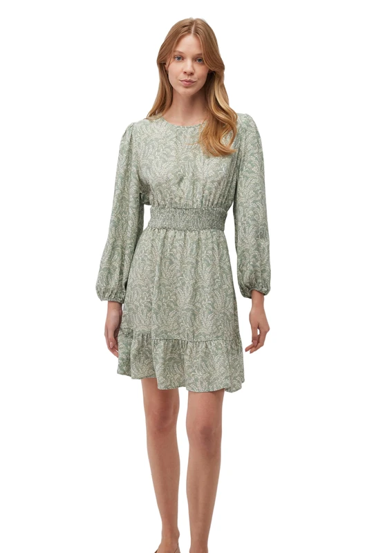 Mavi Lily Pad Leaf Print Women's Short Dress S, Lily Pad Leaf Print, S Short