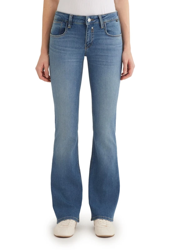 Mavi Women's Bella Mid-Rise Jeans, Dark Brushed Venice, 26W x 32L