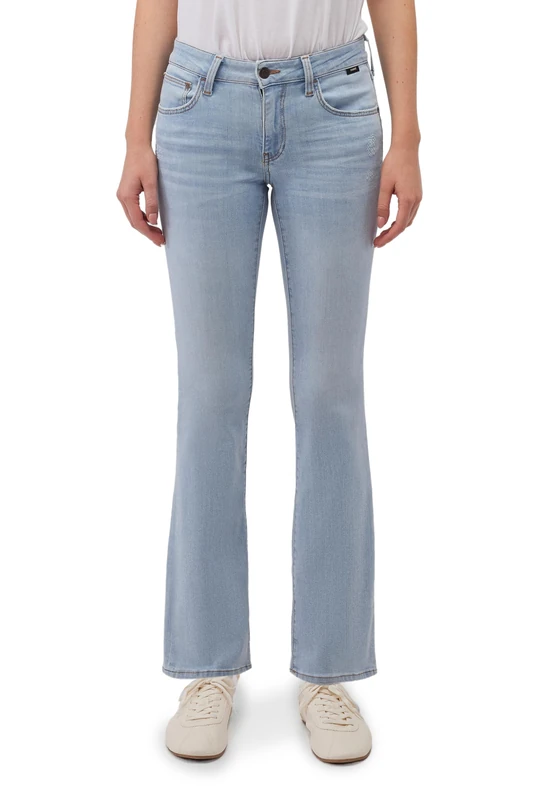 Mavi Women's Bella Mid-Rise Jeans, Lt Blue Everyday, 32W x 34L