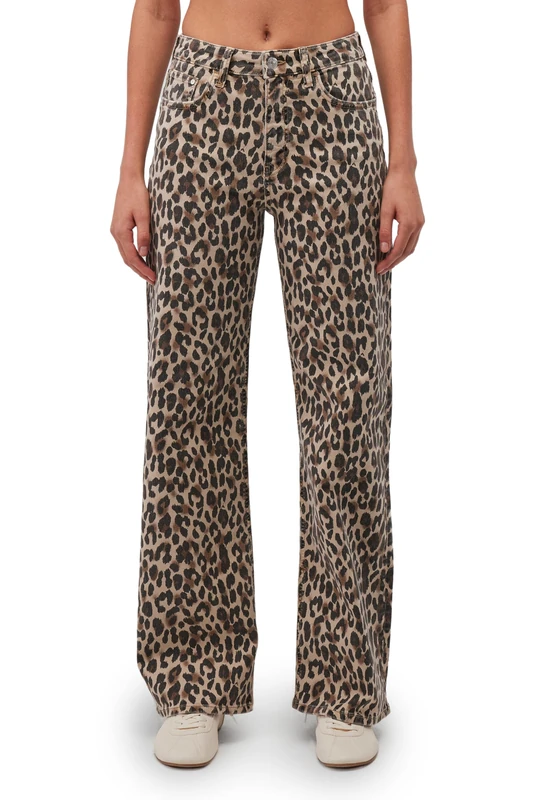 Mavi Women's Malibu Jeans, Leopard Denim, 25W x 30L