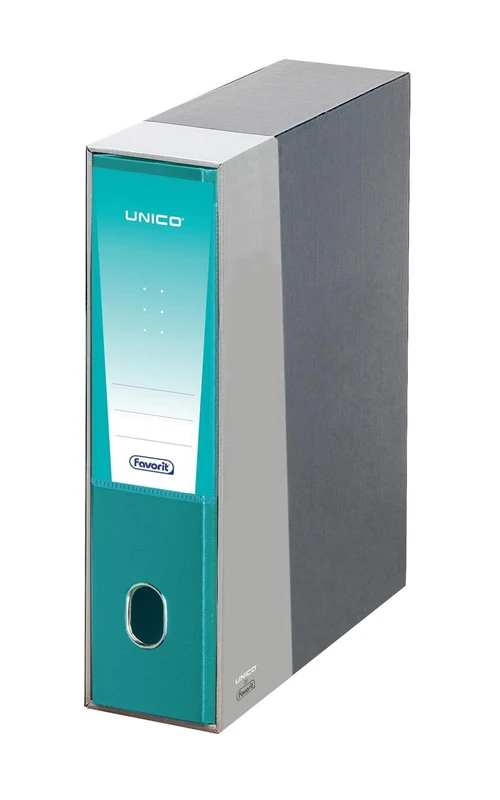 Favorit Unico Document Binder with Case, Pack of 12, Internal Size 23 x 30 cm, Spine 8 cm, Teal