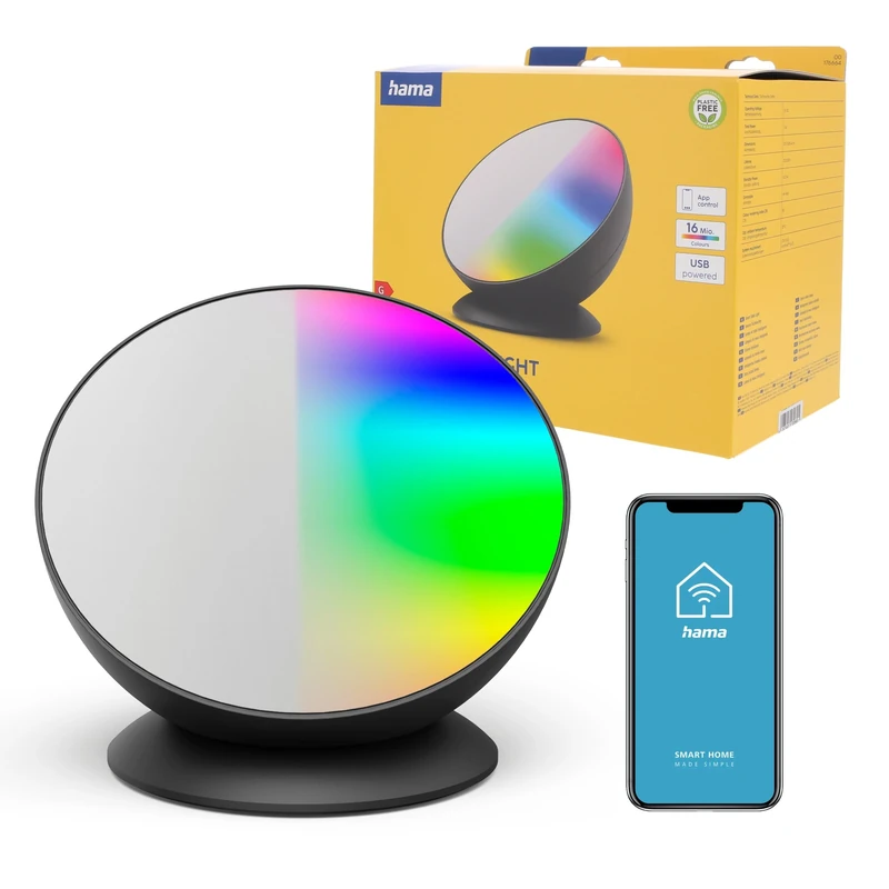 Smart LED Table Lamp, Flash. RGBB, Ind Light, VAR., 6W