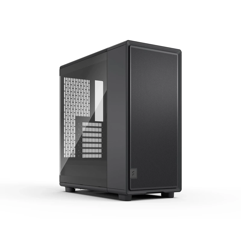 Fractal Design Epoch Black - Tempered Glass Light Tint - High Airflow PC Gaming Case - Mesh Front Panel - Three Momentum 12 Fans Included - Spacious Interior - ATX/mATX/ITX Support