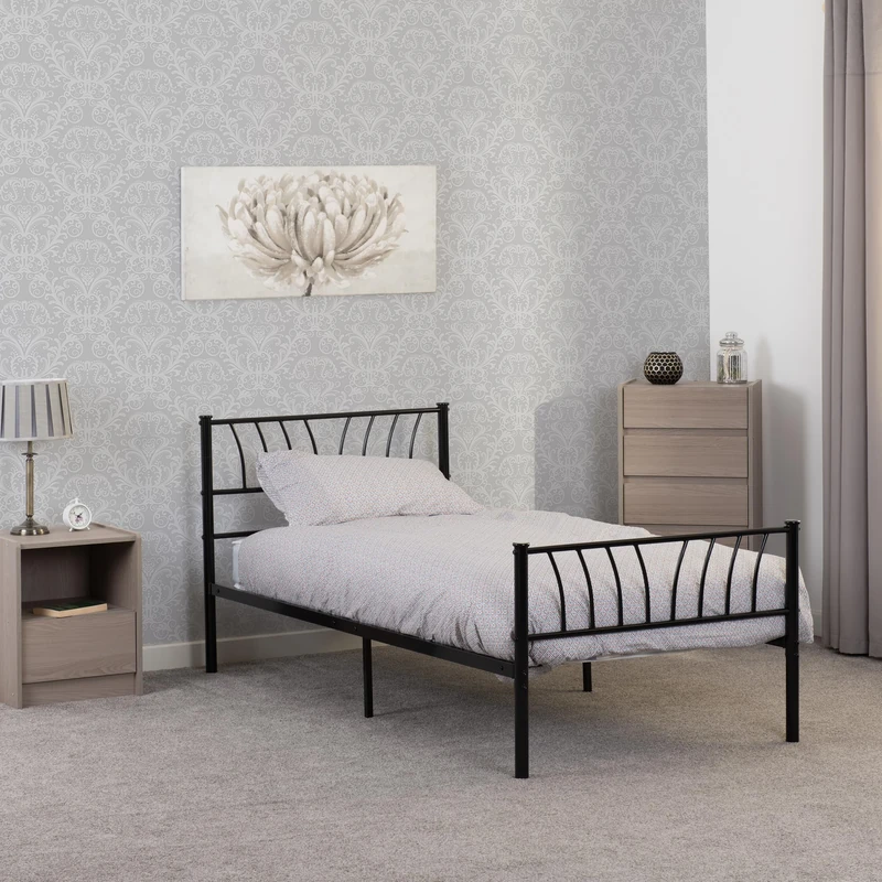 Seconique Harlow 3' Bed in Black