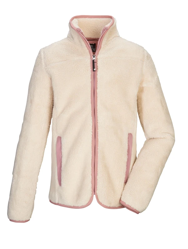Killtec Girls' Kow 242 Grls Flc Sherpa Jacket/Fleece Jacket with Stand-Up Collar