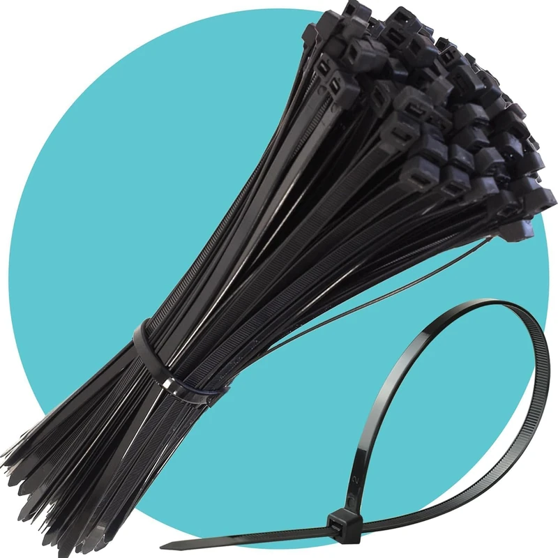 Triplast Essential Cable Ties, Black, 200mm x 2.5mm, Pack of 5000
