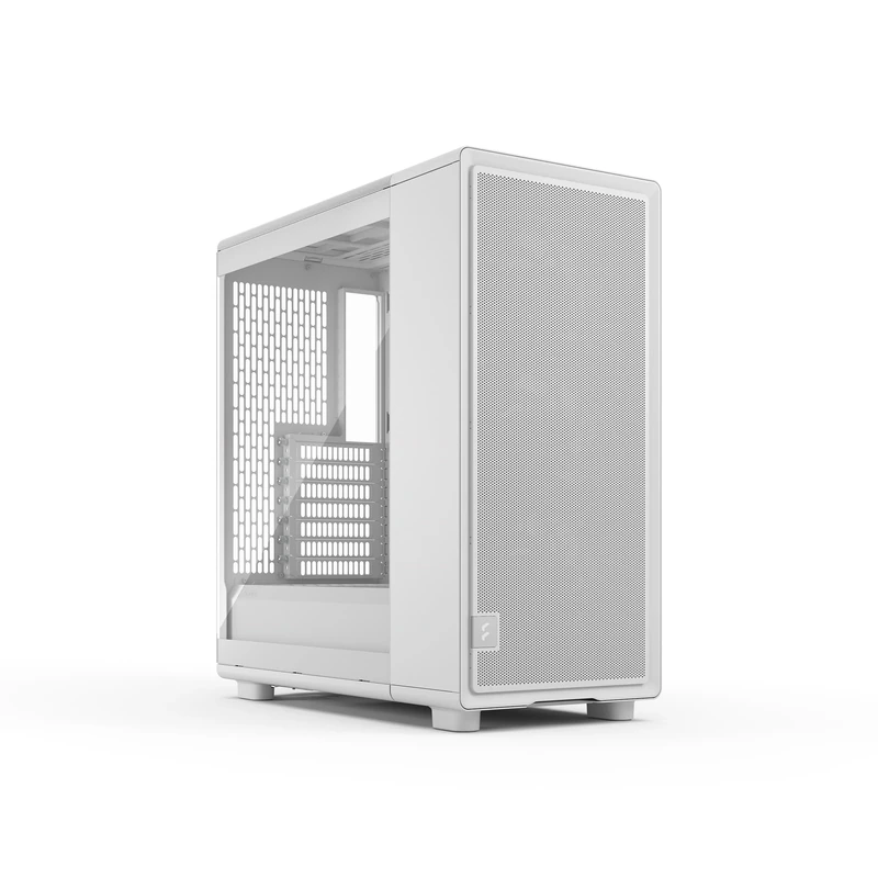 Fractal Design Epoch White - Tempered Glass Clear Tint - High Airflow PC Gaming Case - Mesh Front Panel - Three Momentum 12 Fans Included - Spacious Interior - ATX/mATX/ITX Support