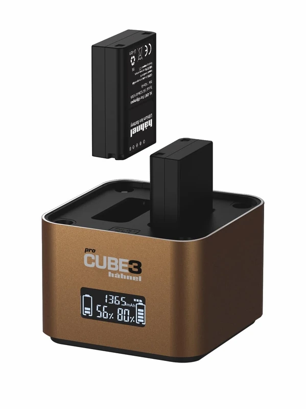 Hähnel - ProCube3 - For Olympus - DSLR Duo Charger - Faster Charging - USB Type-C input