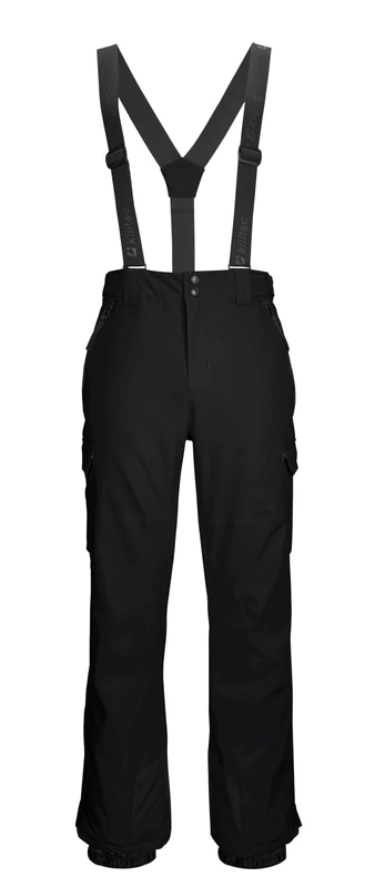 Killtec KSW 83 MN SKI PNTS 43444-000 Men's Ski Trousers with Removable Straps, Edge Protection, Snow Guard and Leg Ventilation Black 3XL