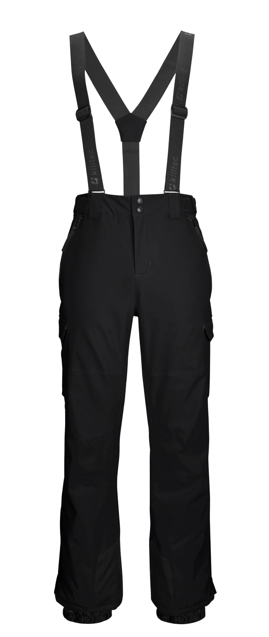 Killtec KSW 83 MN Ski PNTS Men's Ski Trousers with Removable Straps, Edge Protection, Snow Guard and Leg Ventilation KSW 83 MN Ski PNTS Black, M, 43444-000