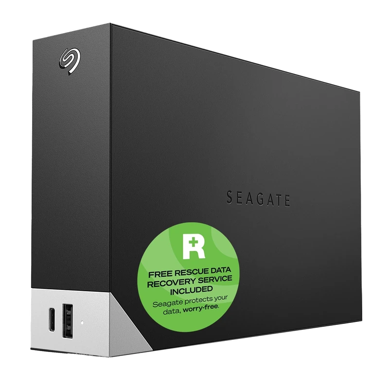 Seagate One Touch Hub 12TB, External Hard Drive Desktop HDD, USB-C & USB 3.0 port, for Computer Desktop Workstation PC Laptop Mac, 6 Months DropBox Backup Plan & 6 Months Mylio Photos (STLC12000402)