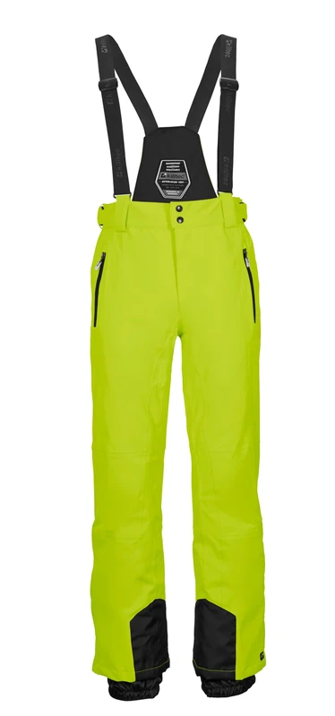 Killtec KSW 100 ENOSH MN SKI PNTS Men's Ski Trousers with Removable Straps, Edge Protection and Snow Guard Spring Green, XXL, 43431-000