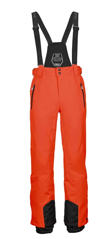 Killtec KSW 100 ENOSH MN SKI PNTS Men's Ski Trousers with Removable Straps, Edge Protection and Snow Guard, Dark Orange, 4XL, 43431-000