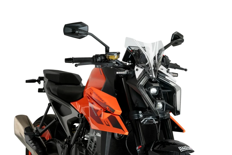 Puig 21995W New Generation Sport Windshield for KTM 990 Duke 2024 – Aerodynamic Performance and Sporty Design, Clear