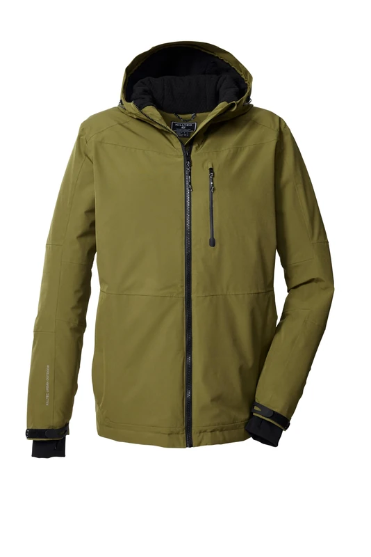 Killtec KOW 81 MN 43328-000 Men's Functional Outdoor Jacket with Hood Moss Size L