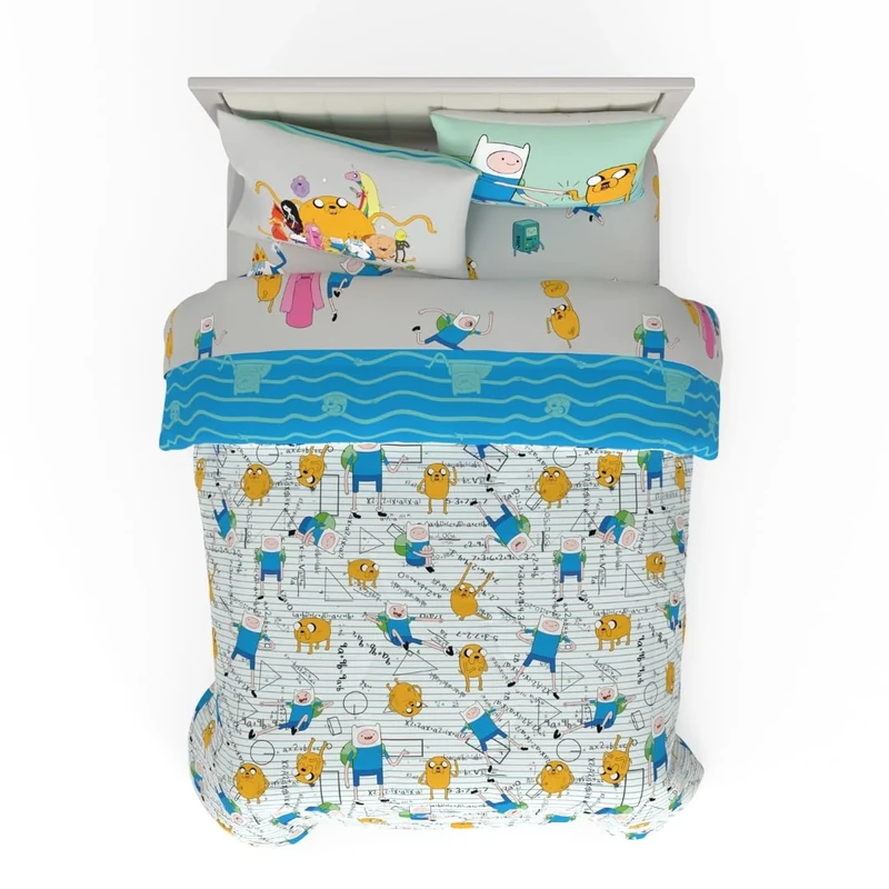 Franco Duvet & Sheet Set, Microfiber, Adventure Time, 7 Piece Full Size