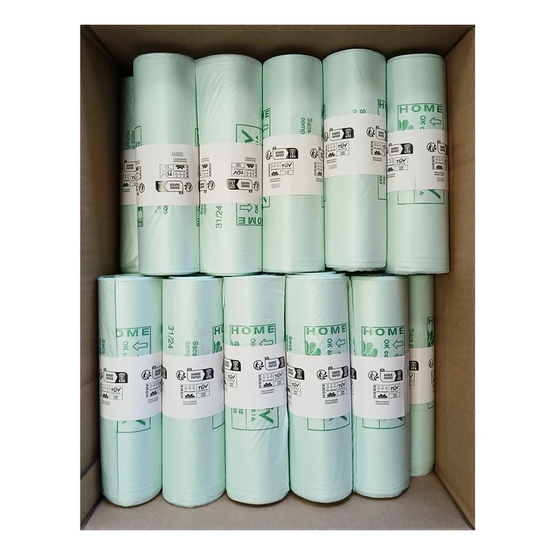 Biodegradable Bin Bags, 100 Litre x 200 bags, Flush Top, for Kitchen Waste & Large Indoor Bins (20 Rolls of 10 bags)