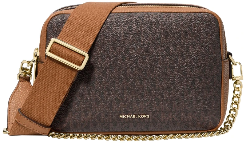 Michael Kors MD DBLZP CHN CAMERA XBODY BRN/ACORN One Size