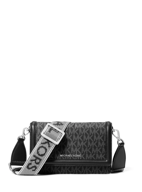Michael Kors JET SET Small Hammered Leather Smartphone Crossbody Bag