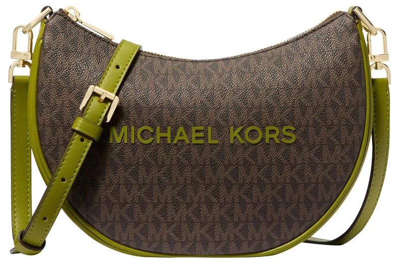 Michael Kors Women's Kyla Sm Conv Pouchette Shoulder Bag, meadow green, One Size