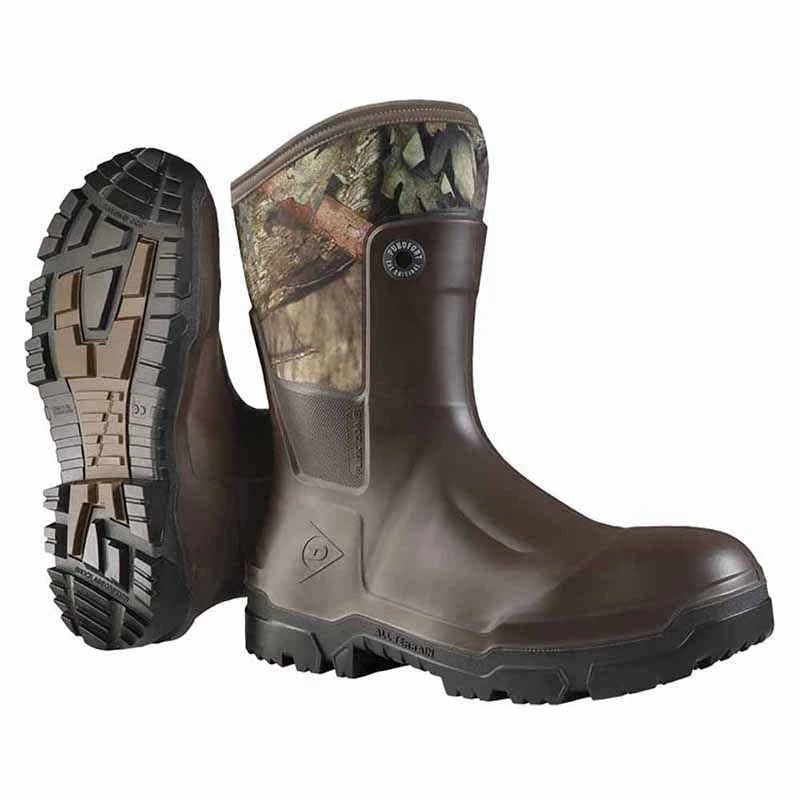 DUNLOP Snugboot Trailblazer Wellington Boot - Unisex, Lightweight and Chemical Resistant, Snugfit Work Wellies, Purotex/Purofort, Dark Brown/Black - EU47, UK12