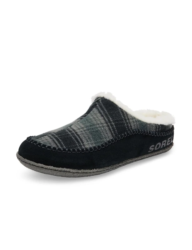 Sorel Lanner Ridge, Soft Yet Resilient Slippers, Authentic Crepe Rubber, Detachable EVA, Faux-Fur Interior, Comfort Beneath - Men's